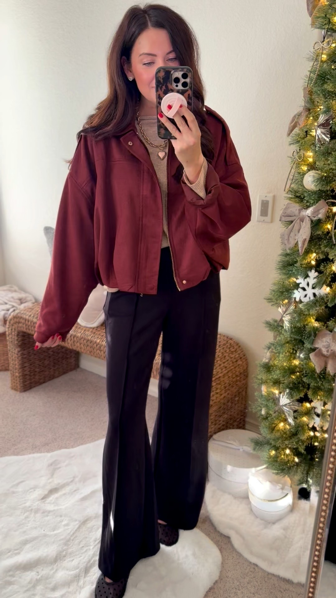 Jacket-medium
Sweater-medium
Scuba knit trousers-small

#LTKCyberWeek #LTKGiftGuide #LTKSaleAlert