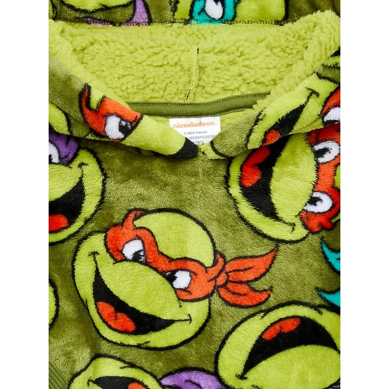 Teenage Mutant Ninja Turtles Toddler Boy Allover Print Super Soft Snugget Hoodie, Sizes 12M-5T - ... | Walmart (US)