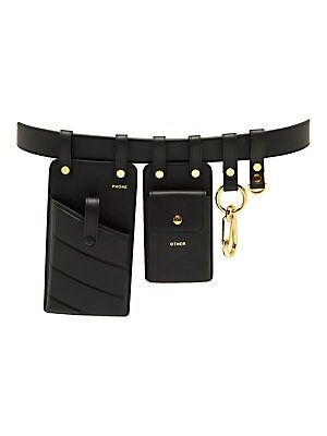 Fendi Women's Utility Belt with Pockets - Black Gold | Saks Fifth Avenue