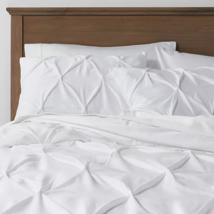 Pinch Pleat Duvet Cover & Sham Set - Threshold™ | Target