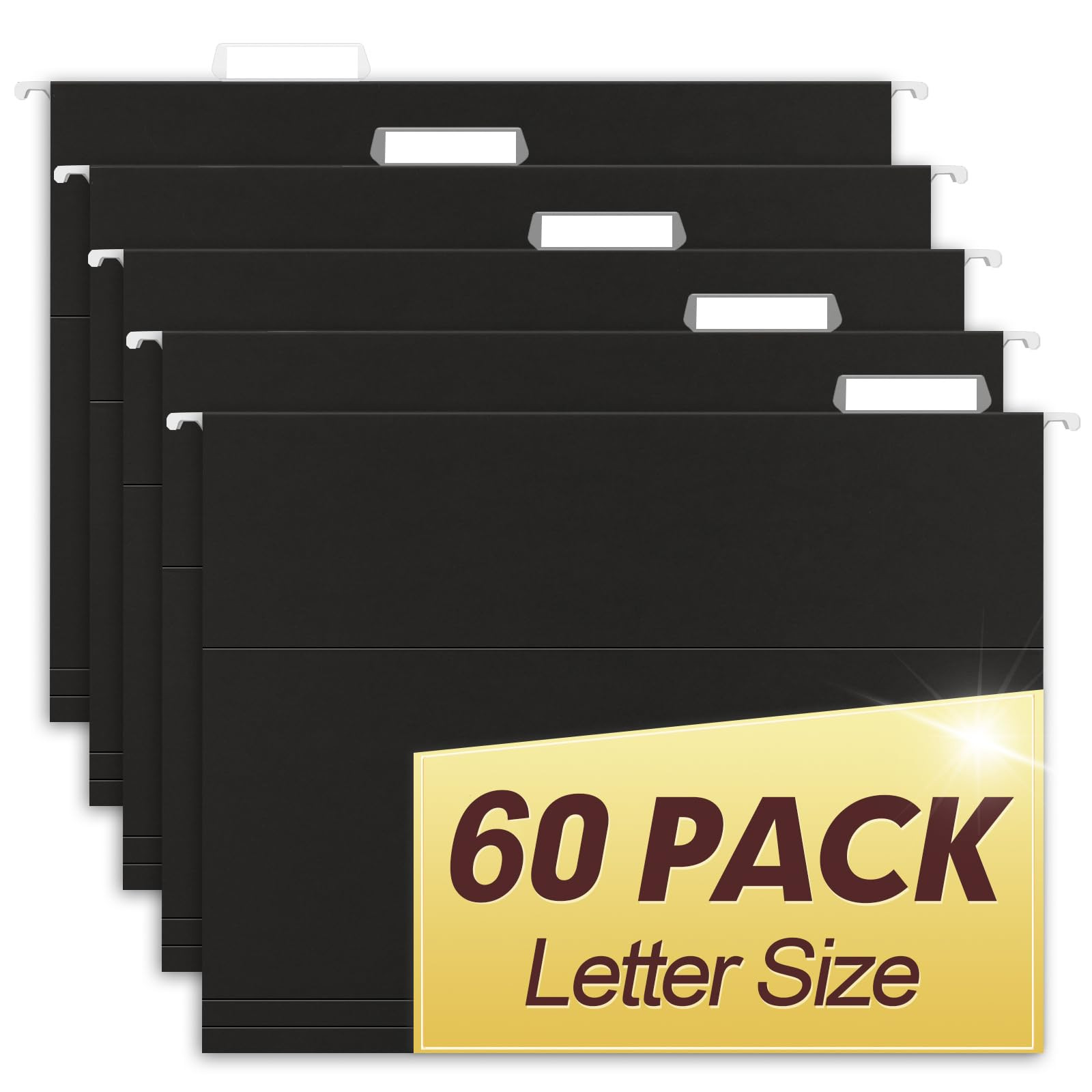 HERKKA Hanging File Folders, 60 Pack Reinforced Letter Size Hanging Folders, Designed for Bulky F... | Amazon (US)