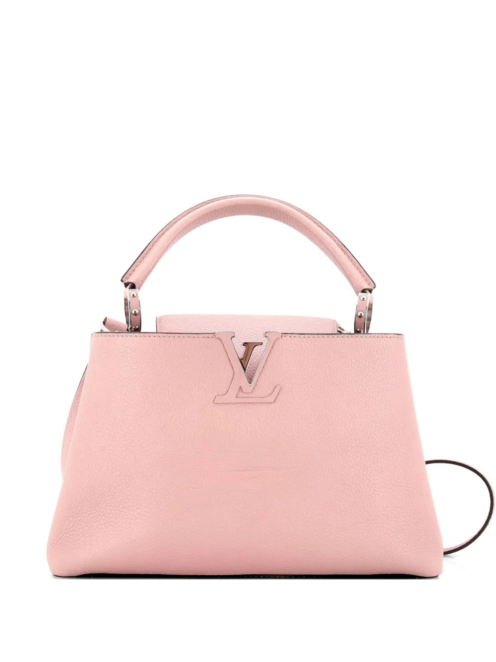 Louis Vuitton Pre-Owned Capucines Bag Leather PM satchel - Pink | Farfetch Global