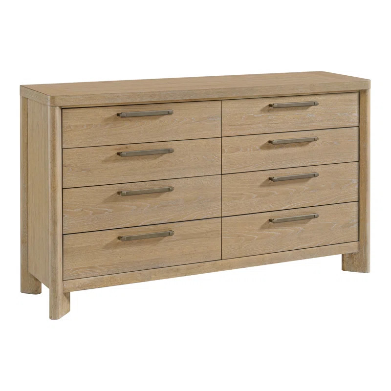 Karcen 8 Drawer 20" W Solid Wood Dresser | Wayfair North America