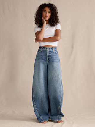 High-Rise Loose Twisted Barrel Jean | Banana Republic (US)