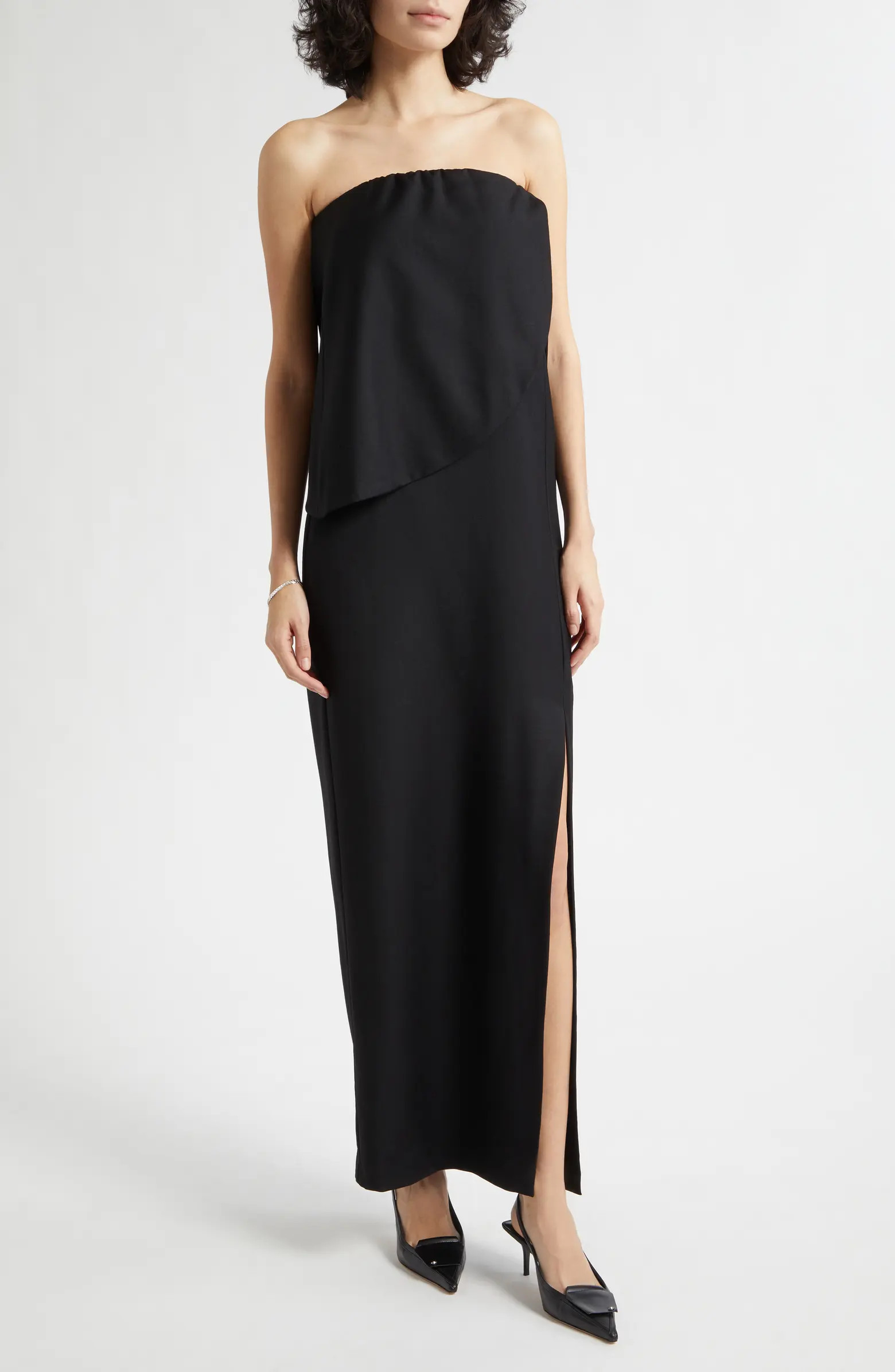 POSSE Elspeth Strapless Wool Maxi Dress | Nordstrom | Nordstrom