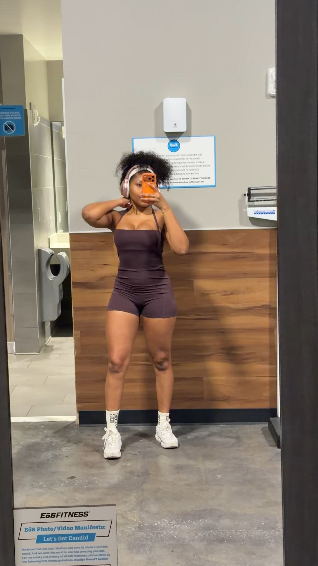 Love this little brown short workout onesie jumpsuit 

#LTKActive #LTKootd #LTKfitnessgoals