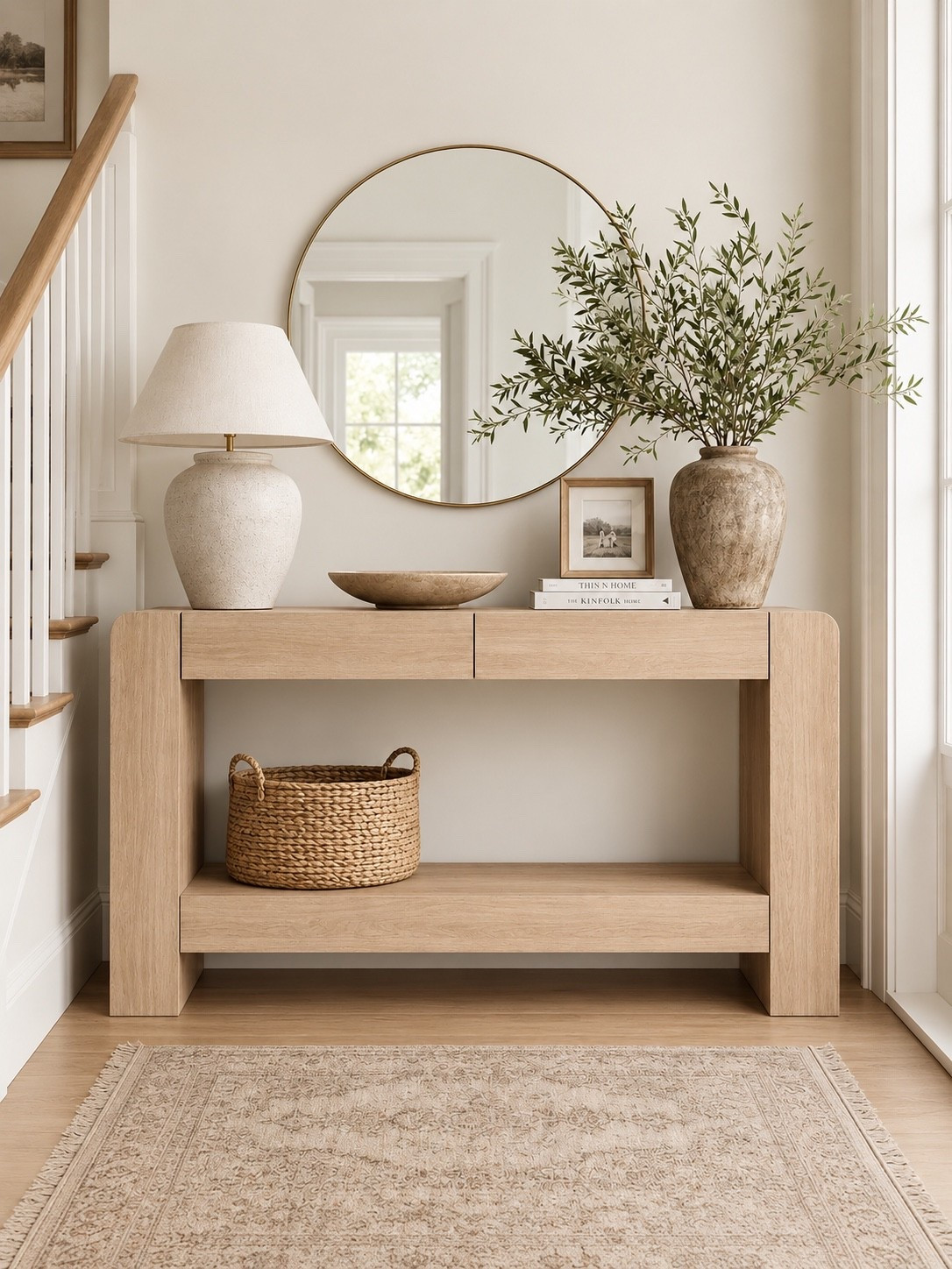 Console Table Sale ✨ only $195!

The top of the console has 2 hidden drawers and it also comes in a dark walnut color!

Console table, entryway table, entryway design, home decor sale