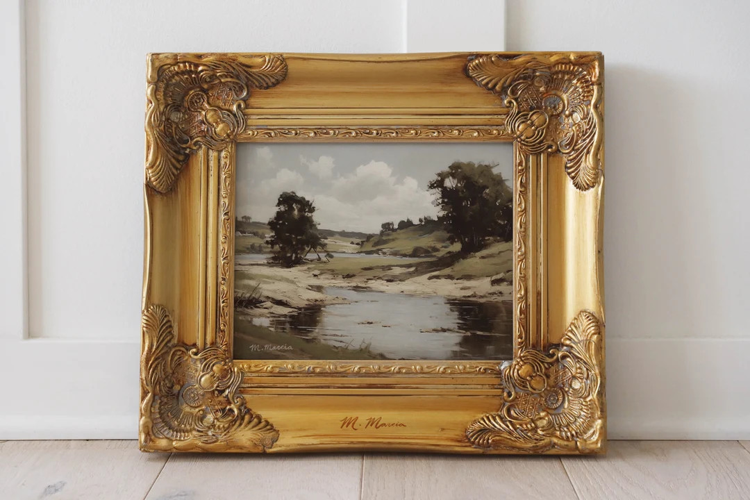 Olive Valley Oil Painting by M. Marcia Fine Art Print - Etsy UK | Etsy (UK)