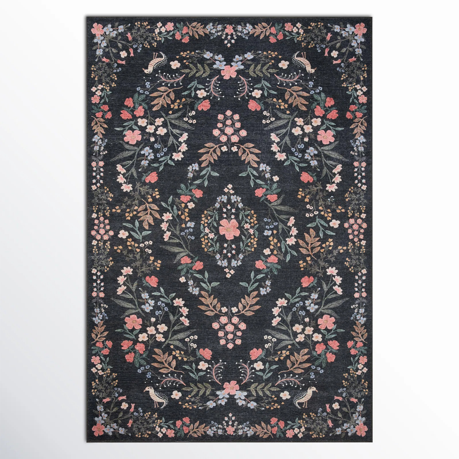 Rifle Paper Co. x Loloi Maison Tuileries Navy Rug & Reviews | Birch Lane | Birch Lane