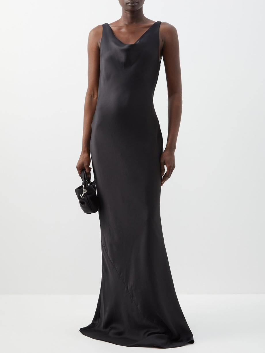 Maria draped satin-crepe gown | Norma Kamali | Matches (US)