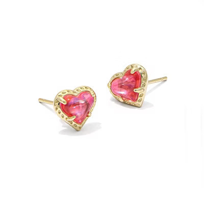 Kendra Scott Anna Stud Earrings - Rose Dichroic Glass | Target