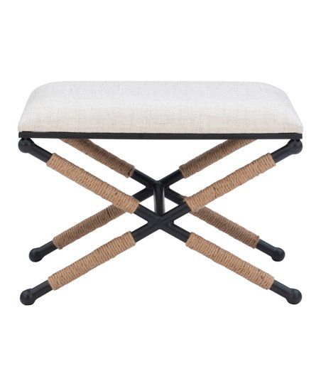 Black & Natural Ashburn Stool | Zulily