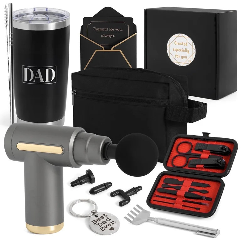 Fairly Dunn Luxury Men's Gift Set with Massage Gun and 20oz Tumbler 7-Piece Birthday and Father's... | Walmart (US)