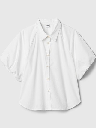Organic Cotton Puff Sleeve Shirt | Gap (US)