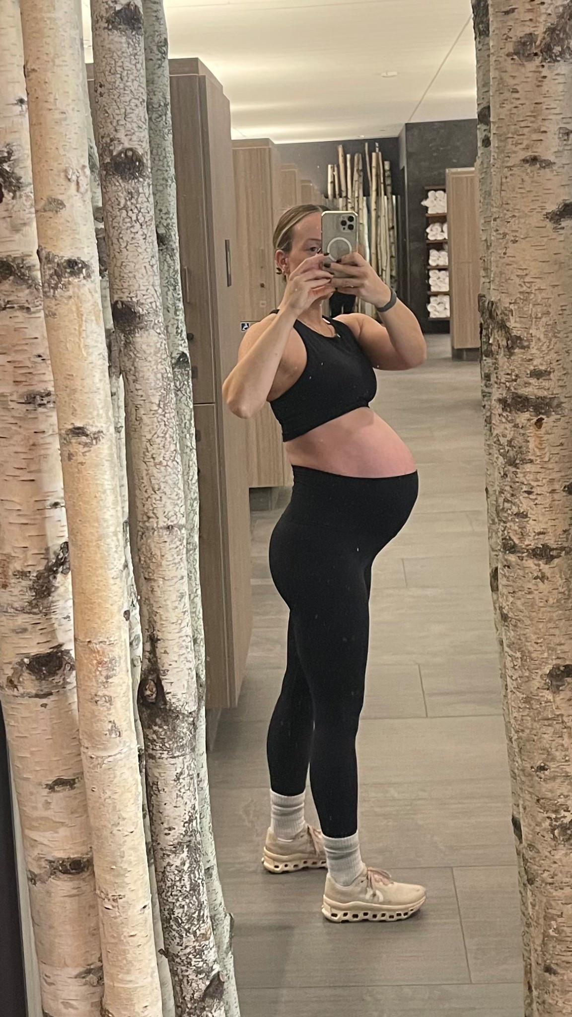 My favorite brand for workout clothes pregnant or not .. I just size up and get the extra high waisted while pregnant! Maternity workout Crz yoga Amazon on running cloud activewear gym outfit style inspo 

#LTKActive #LTKBump