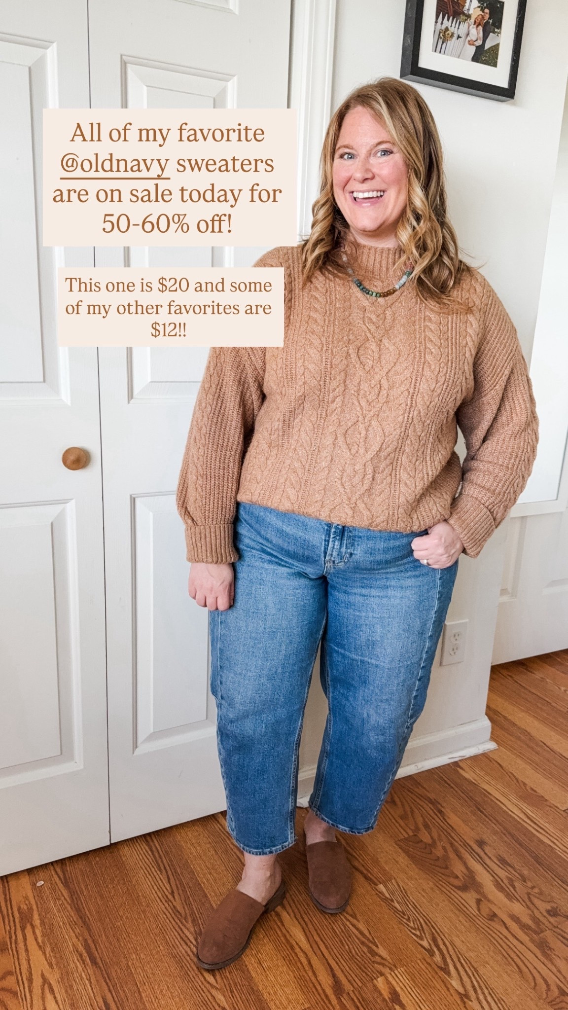 Old navy sweaters on a great sale! My other favorites are the tunic sweater and the so soft cardigan! 

#LTKSeasonal #LTKSaleAlert #LTKMidsize