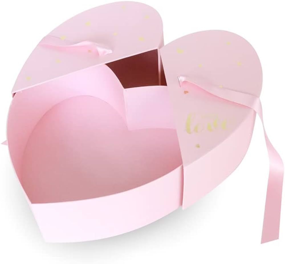 UNIKPACKAGING Premium Quality European Style Heart Shape Flower Box, Floral Gift Box, for Luxury ... | Amazon (US)