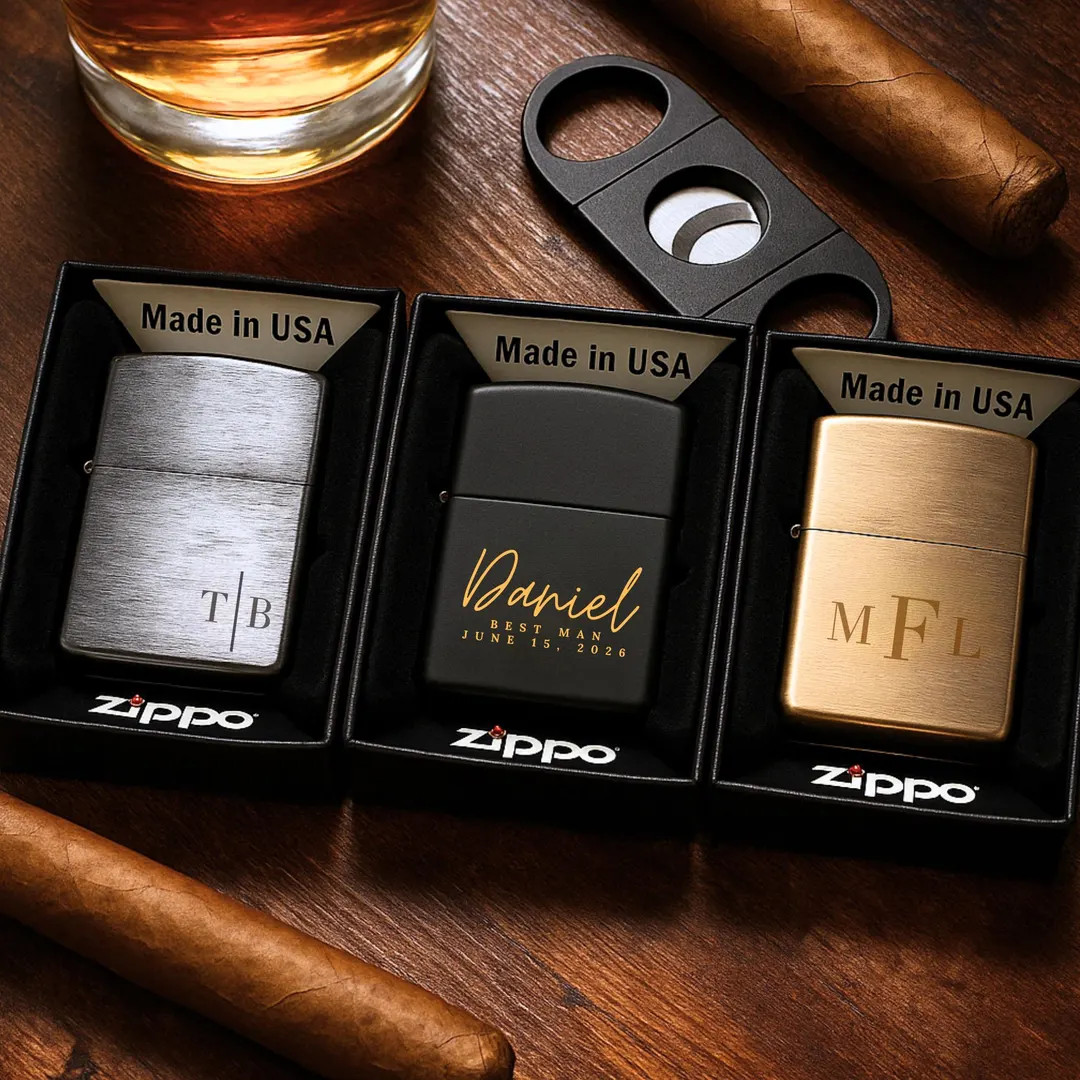 Personalized ZIPPO Lighter, Custom Gifts for Men, Groomsmen Wedding Gift, Fathers Day Gifts for H... | Etsy (US)