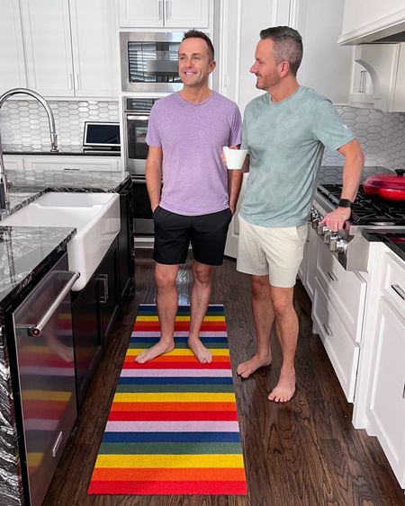 Keeping Pride alive all year round with the Chilewich x Trevor Project kitchen runner. We get asked about this rug all the time and it definitely adds some color to our kitchen! 🏳️‍🌈 

#LTKhome