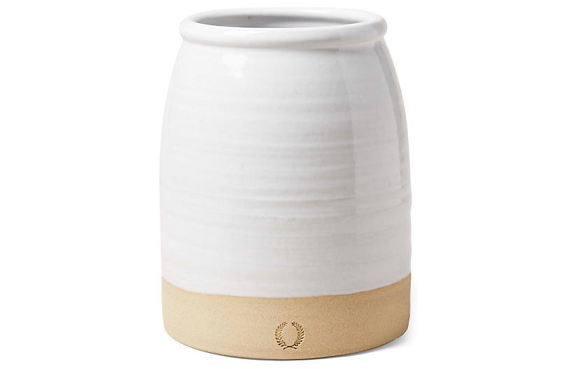 Beehive Crock, White | One Kings Lane