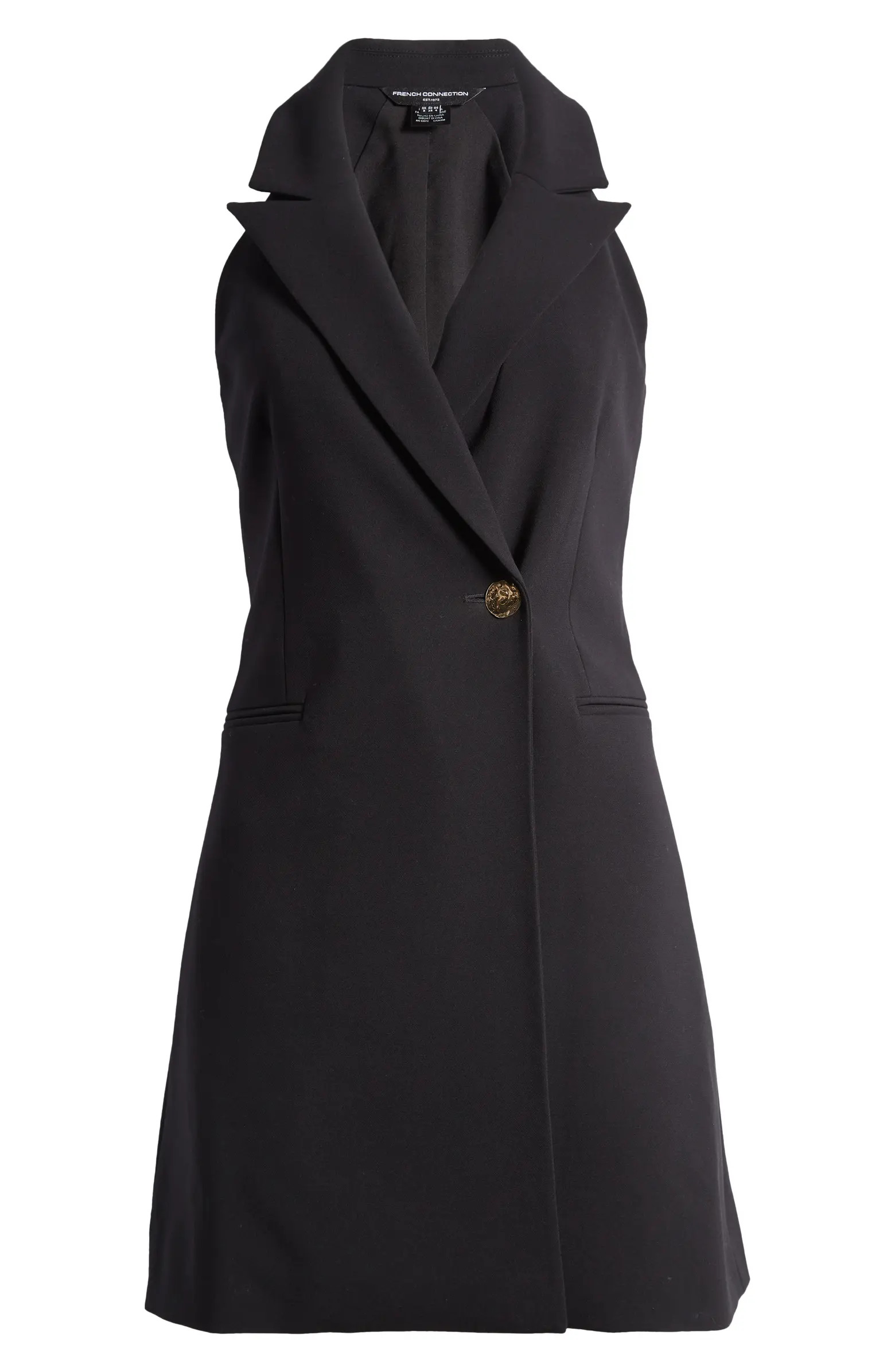 French Connection Whisper Sleeveless Blazer Minidress | Nordstrom | Nordstrom