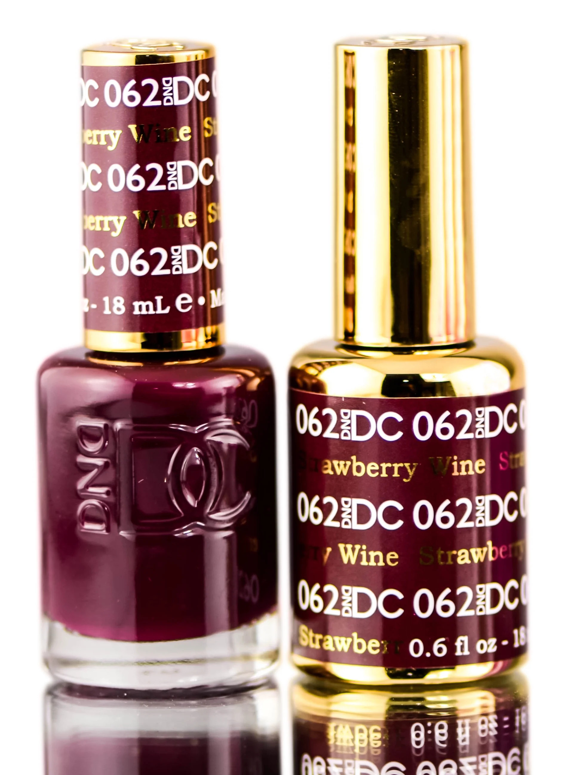 Strawberry Wine (062) , DND DC Reds GEL POLISH DUO, Gel Lacquer 0.5 oz + Matching Nail Polish Col... | Walmart (US)