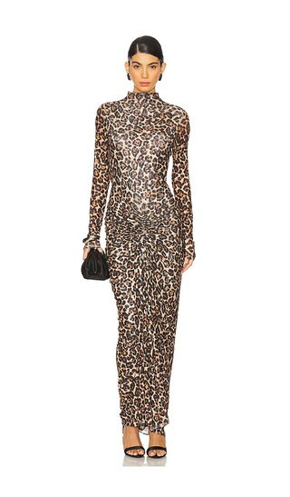 Ronny Kobo Scorpio Dress in Brown. - size M | Revolve Clothing (Global)