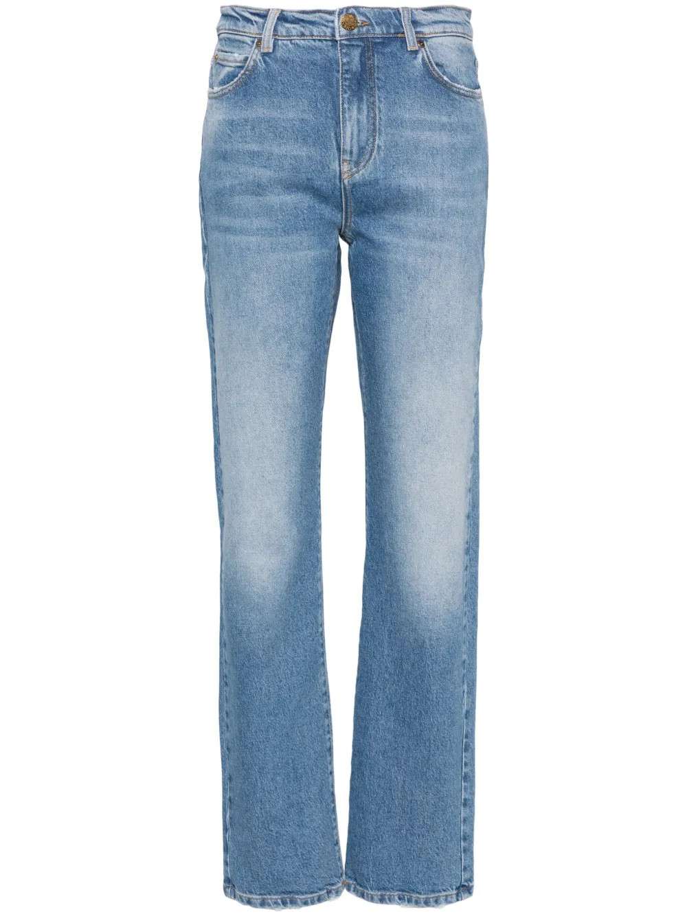 Straight-Leg-Jeans mit hohem Bund | Farfetch Global