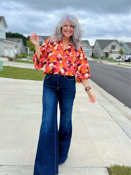 Wide leg jeans and a beautiful blouse! Bring on fall 🩷🧡

Wide leg jeans, palazzo pants, fall style, fall inspiration, sustainable fashion, earth friendly, blouse, fall print, fall colors

#LTKworkwear #LTKstyletip