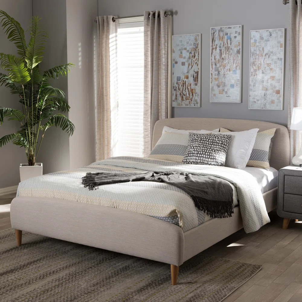 George Oliver Dawnielle Upholstered Low Profile Platform Bed & Reviews | Wayfair | Wayfair North America