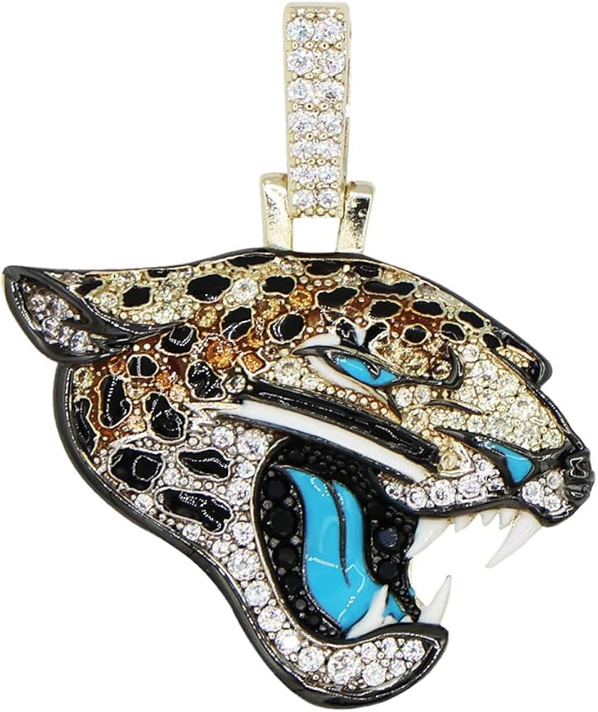 GLD Officially licensed NFL Jacksonville Jaguars Logo Pendant - Gold | Amazon (US)