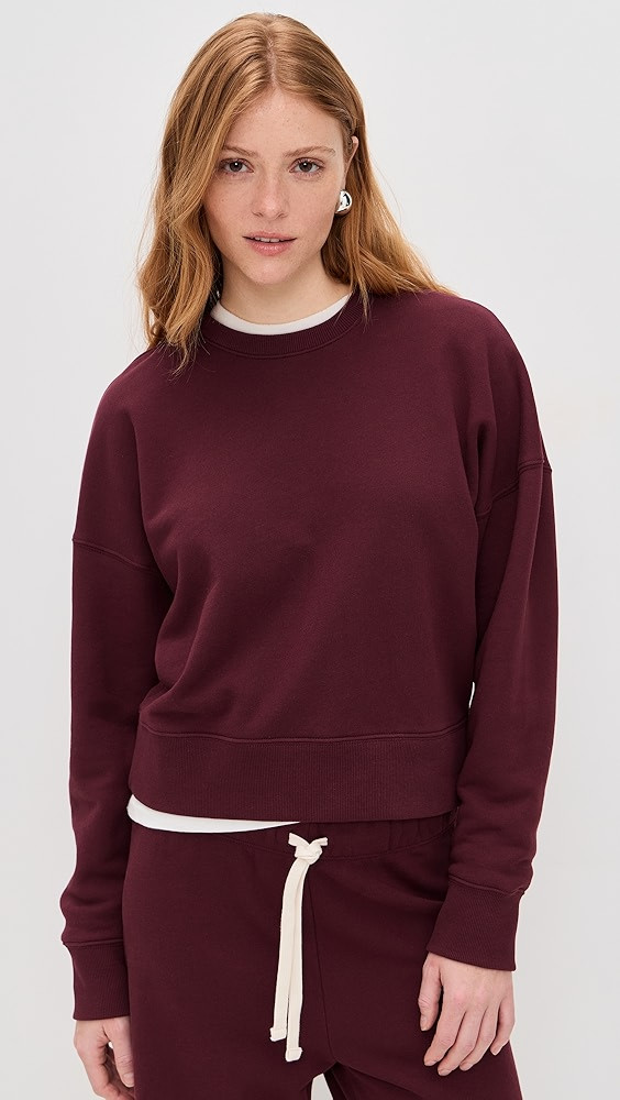 The Everyday Sweatshirt in Wine | Shopbop