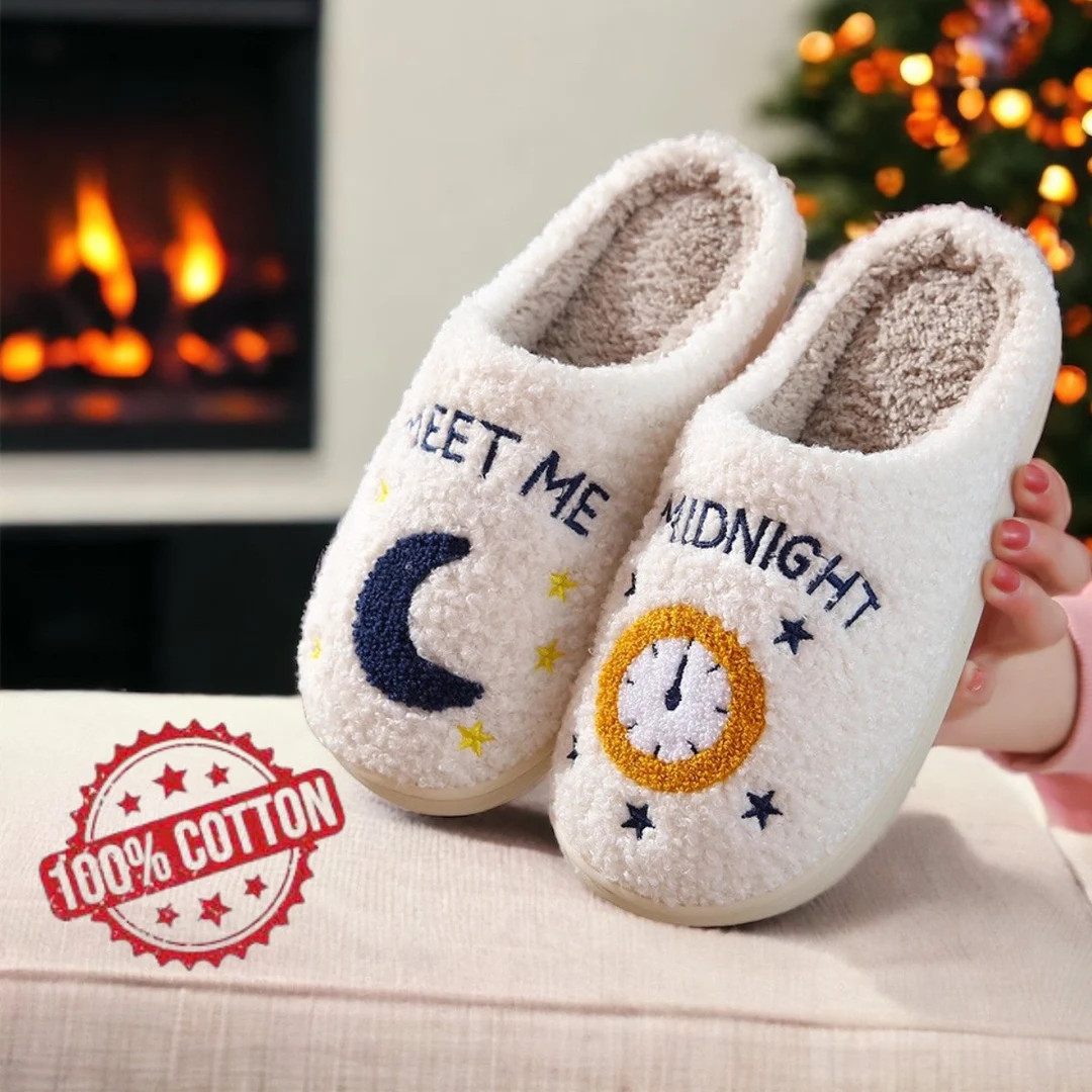 Meet Me at Midnight Slippers Cozy Fuzzy Taylor Slippers - Etsy | Etsy (US)