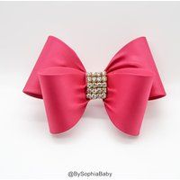 Hot Pink Hair Clip, Bow Toddler Girls Big 1004 | Etsy (US)