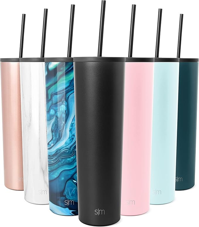 Simple Modern Insulated Tumbler with Straw Lid and Flip Lid | Travel Coffee Mug Reusable Cup | Gi... | Amazon (US)