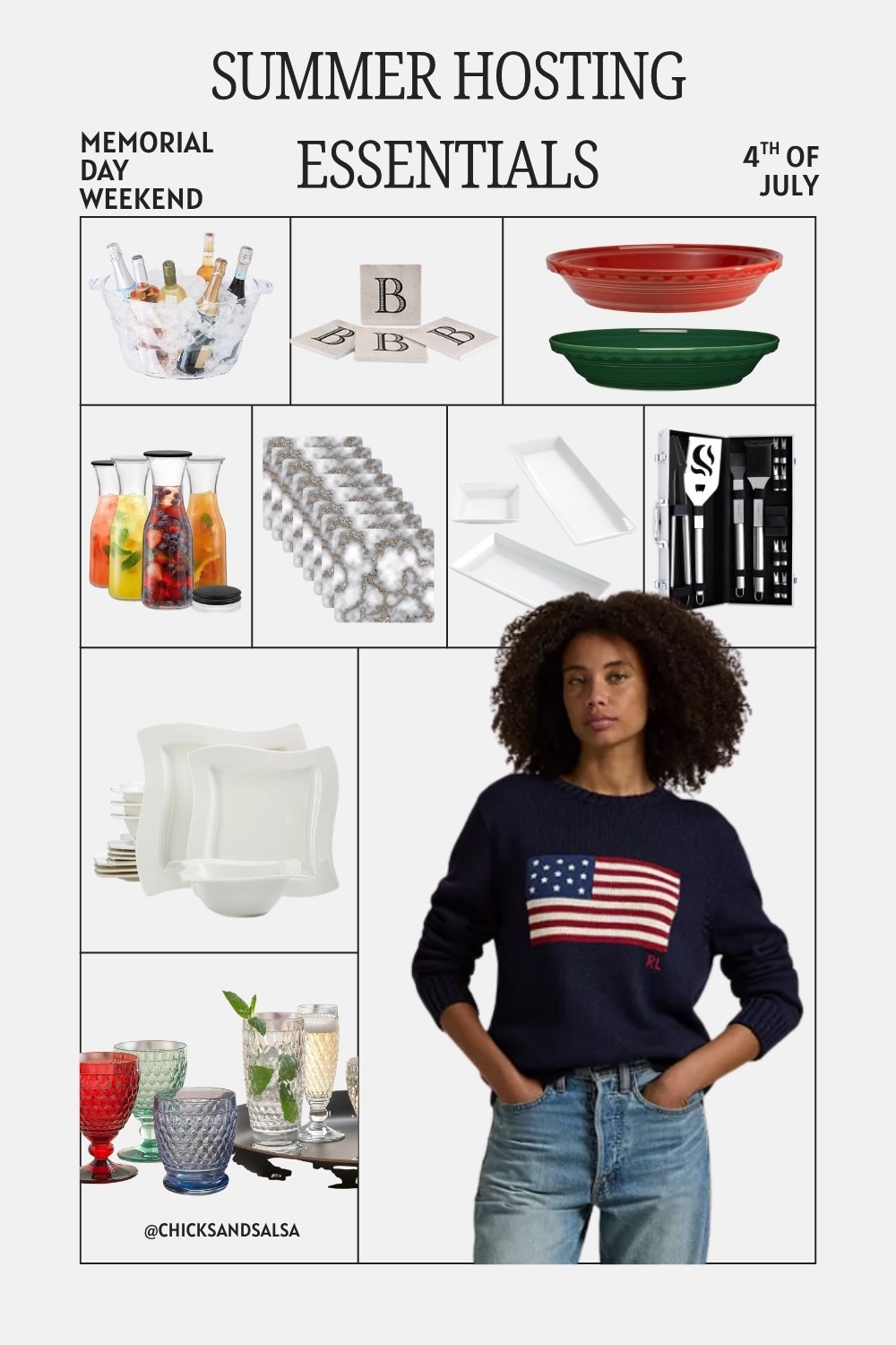 If you’d love to host, here’s a list of my favorite hosting essentials or Memorial Day weekend or Fourth of July!! ￼

#LTKHome #LTKdayinmylife #LTKSaleAlert