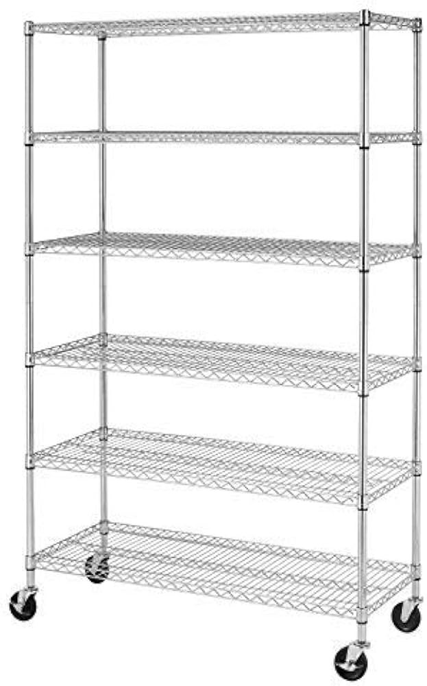 BestOffice 18x48x72 Storage Shelves Commercial Heavy Duty Metal Shelves Garage Organizer Wire Rac... | Amazon (US)