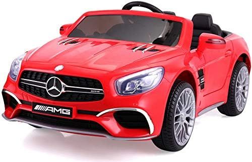 TOBBI Licensed Mercedes Benz 12V Kids Ride On Car with Remote Control MP3 Red | Amazon (US)
