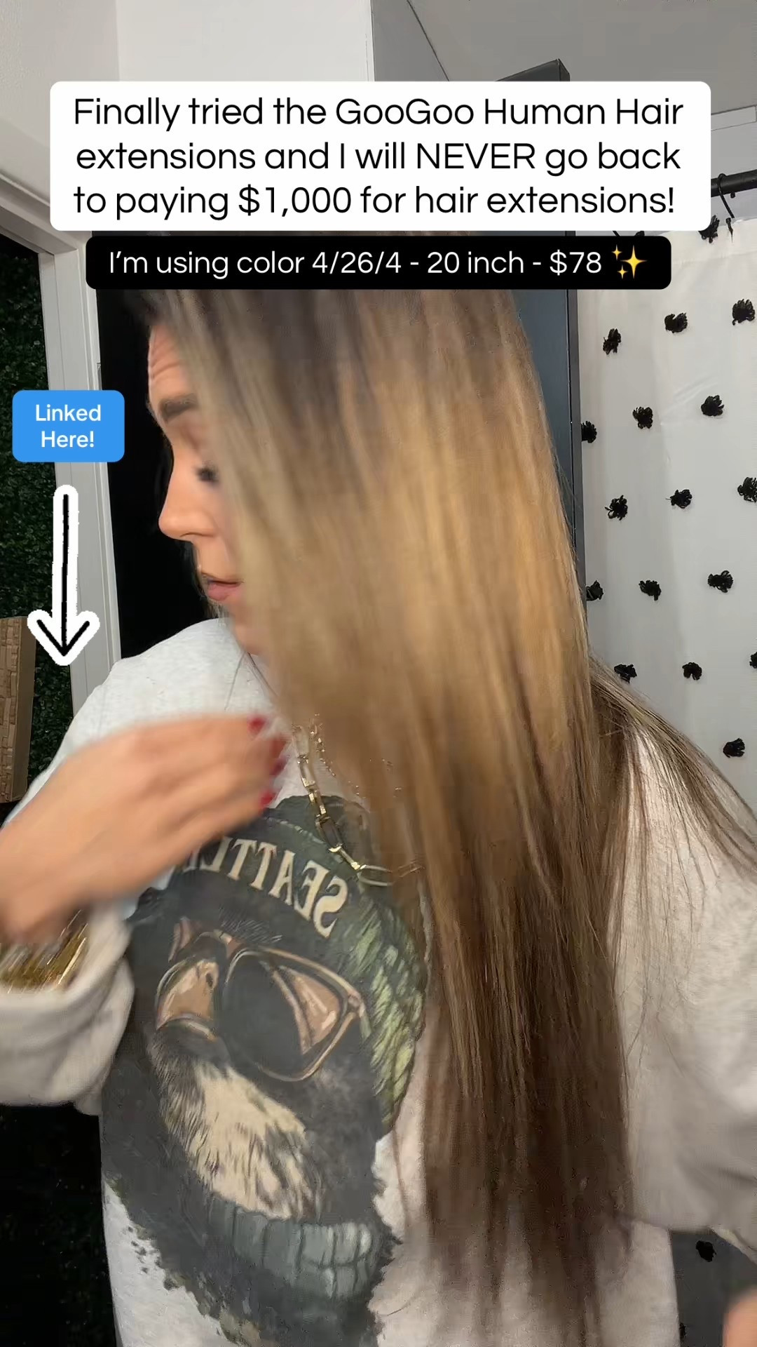The best human hair sew in hair weft at a fraction of the cost of my Bellamy hair extensions! #hairextensions #hair #googoohairextensions 

#LTKmomlife #LTKselfcare #LTKBeauty