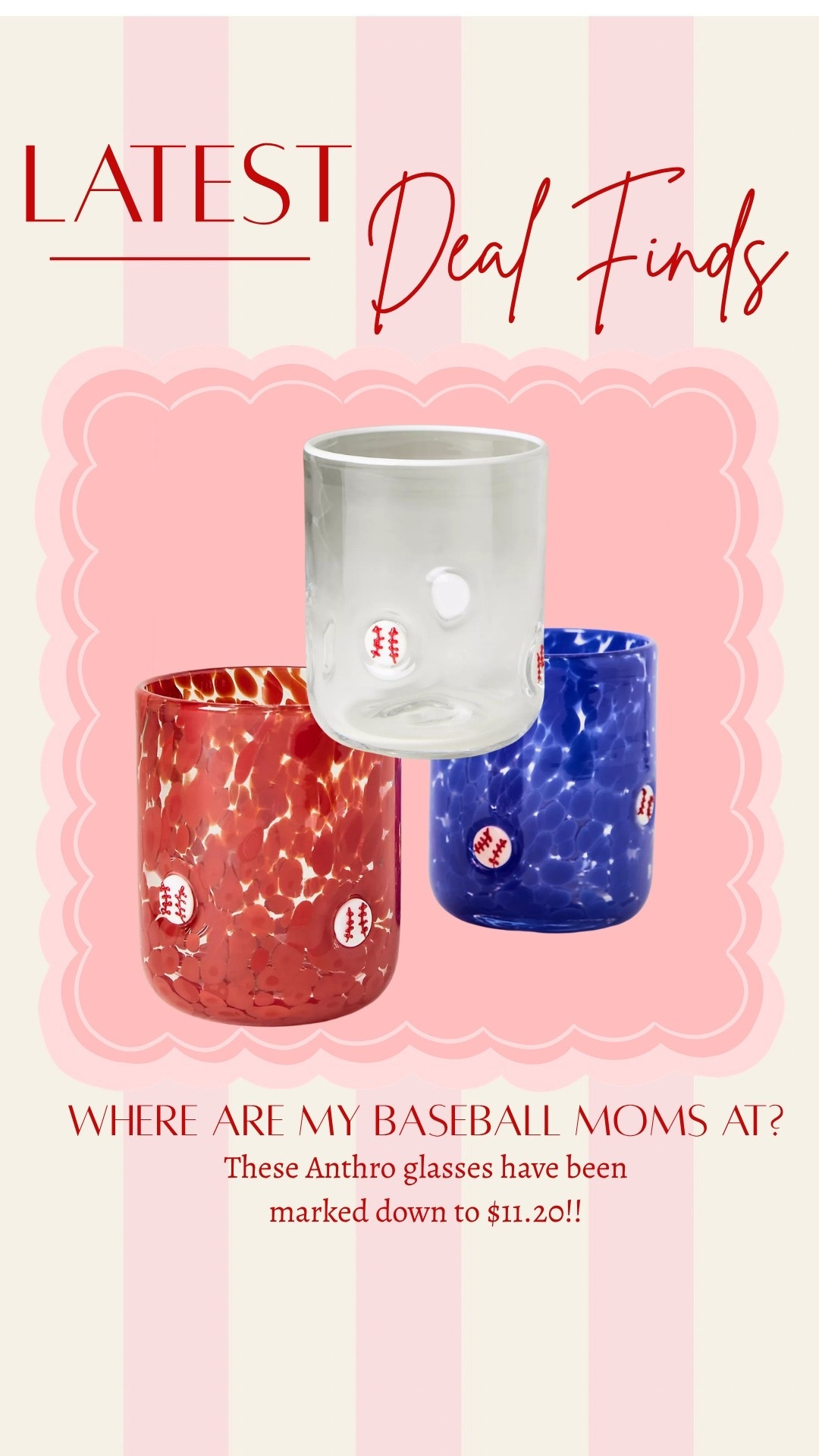 Baseball icon glasses / Anthropologie juice glass

#LTKSaleAlert #LTKSeasonal