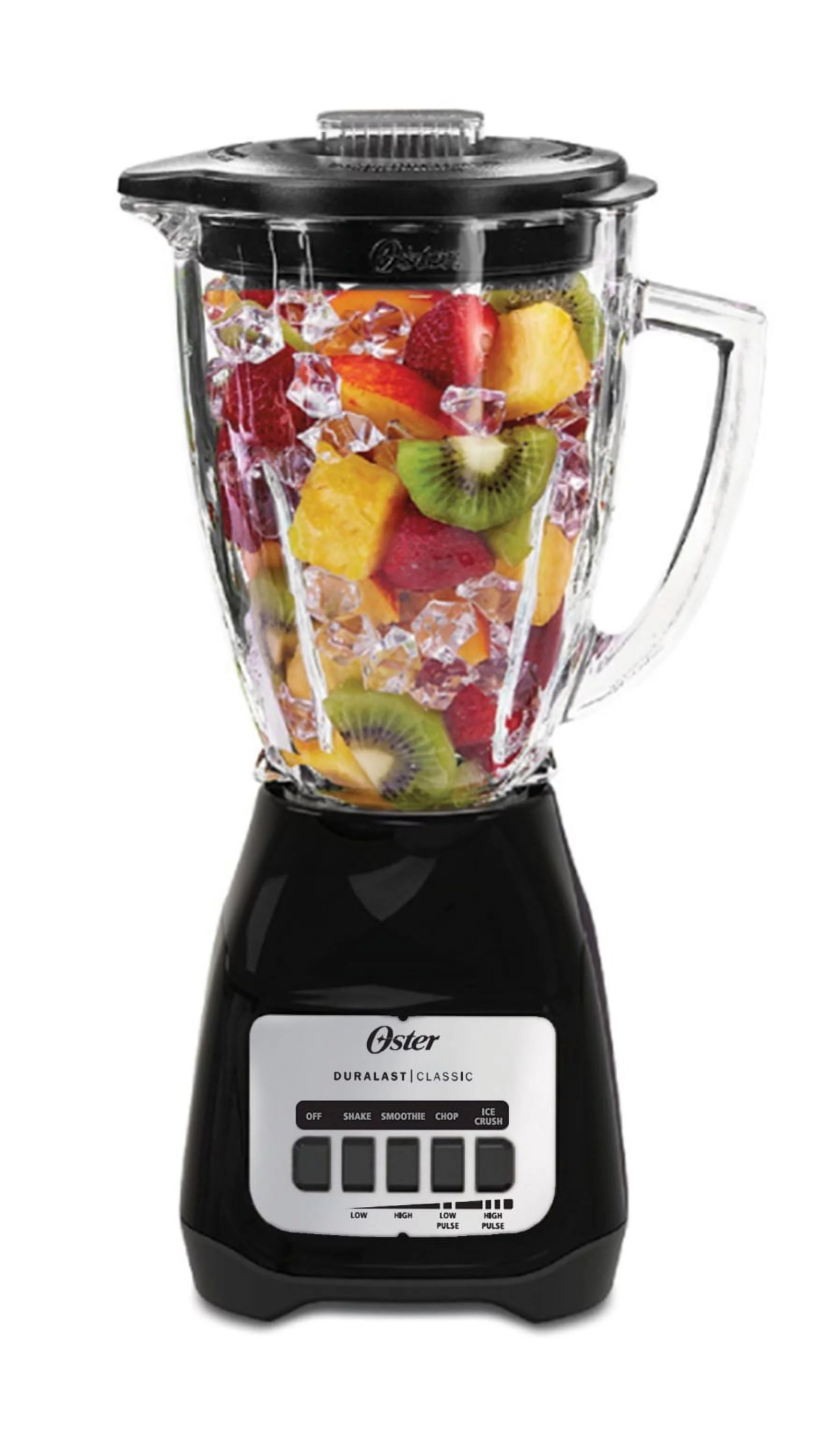 Oster Easy-to-Use Blender with 5-Speeds and 6-Cup Glass Jar, Black | Walmart (US)
