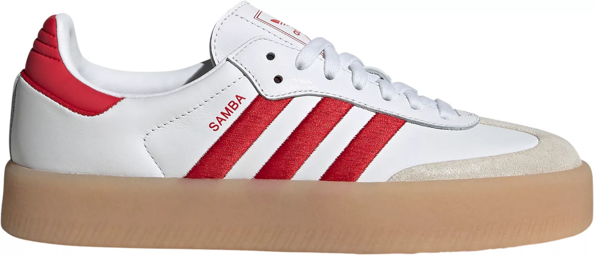 adidas Women's Sambae Shoes, Size 11, White/Red/White | Dick's Sporting Goods