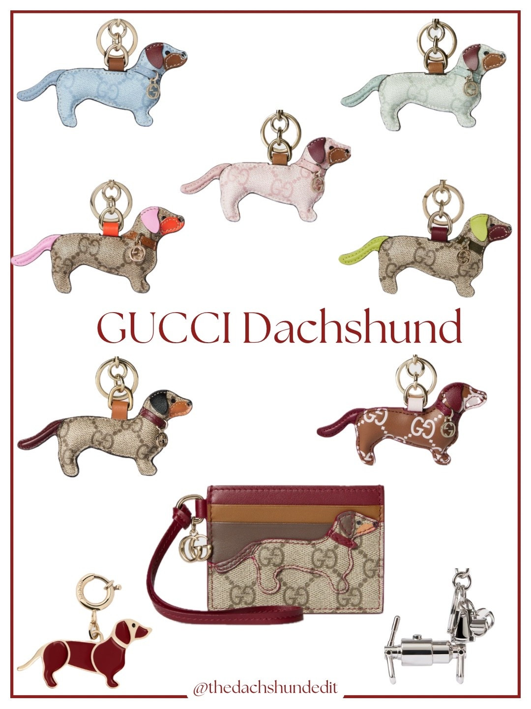 All of the current Gucci dachshund finds!

.

.

.

.

(Dachshund gifts, dachshund lover, dachshund gift guide, Gucci dachshund bag, Gucci dachshund bag charm, Gucci dachshund products, Gucci dachshund wallet, Gucci dachshund keychain, bag charms, luxury fashion, luxury gifts, luxury gift guide, dachshund mom gifts, luxury stocking stuffer, doxie finds, doxie gifts, Gucci sausage dog, Gucci wiener dog, Gucci dog wallet, holiday gift guide for dog lover, dog mom, #dachshund #gucci #dogmom )

#LTKCyberWeek #LTKHoliday #LTKGiftGuide