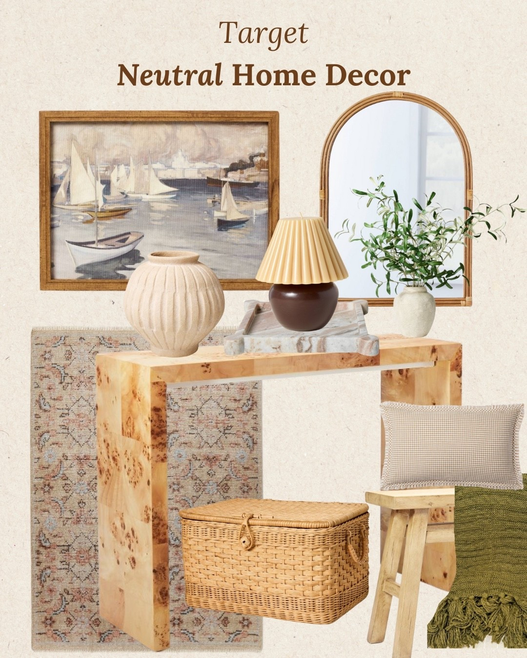 If you’re craving a calm, cozy vibe for your space, this neutral home decor from Target is perfection. From textured vases to organic wood tones, everything here feels elevated but approachable. I love mixing woven storage, sculptural lighting, and soft sage greens for that effortless, warm aesthetic. These pieces bring character without overwhelming a space—and they’re all super budget-friendly.

#NeutralHomeDecor #TargetStyle #OrganicModern #WarmMinimalism #NeutralInteriorDesign #TargetHomeFinds #EarthToneDecor #WovenStorage #DecorWithTexture #EntrywayInspo #HomeStyling #LTKhome #LTKunder100 #AffordableHomeDecor #VintageInspiredDecor #SoftMinimalism #InteriorInspo #ModernCozyHome #WoodToneDecor #HomeVibes

target neutral home decor organic modern decor affordable home accents entryway decor ideas cozy neutral styling woven home storage natural wood tones interior design target finds warm minimalist aesthetic modern rustic decor neutral home ideas textured home accessories vintage-inspired art home decor under $100 target home styling

#LTKStyleTip #LTKHome #LTKFindsUnder100