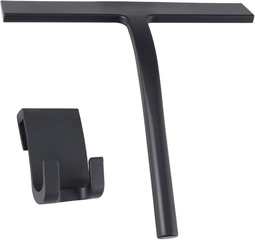 Shower Squeegee,Matte Black 9-inch,Stainless Steel Core. Streak-Free Cleaning, No Squeak Noises,S... | Amazon (US)
