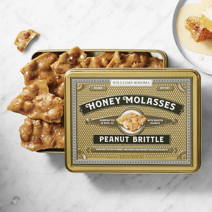 Honey Molasses Peanut Brittle Tin | Williams-Sonoma