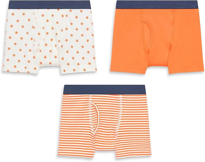 Primary Kids Boxer Brief 3-pack, Soft Cotton Stretch Boxer Briefs | Amazon (US)