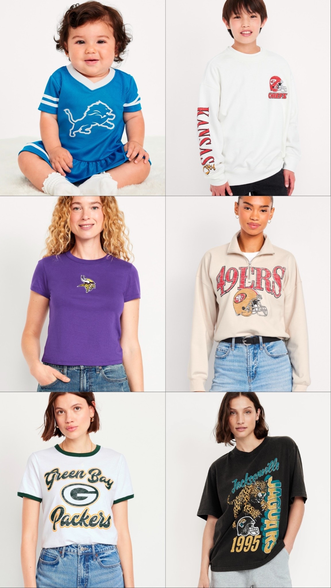 NFL collection is 50% off today 😍 as low as $10! NFL, nfl football, Vikings, chiefs, 49ers, packers, lions, bears

#LTKSaleAlert #LTKFamily #LTKSeasonal