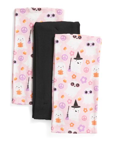 Set Of 3 Retro Ghosty Ghouls Kitchen Towels | Halloween | Marshalls | Marshalls