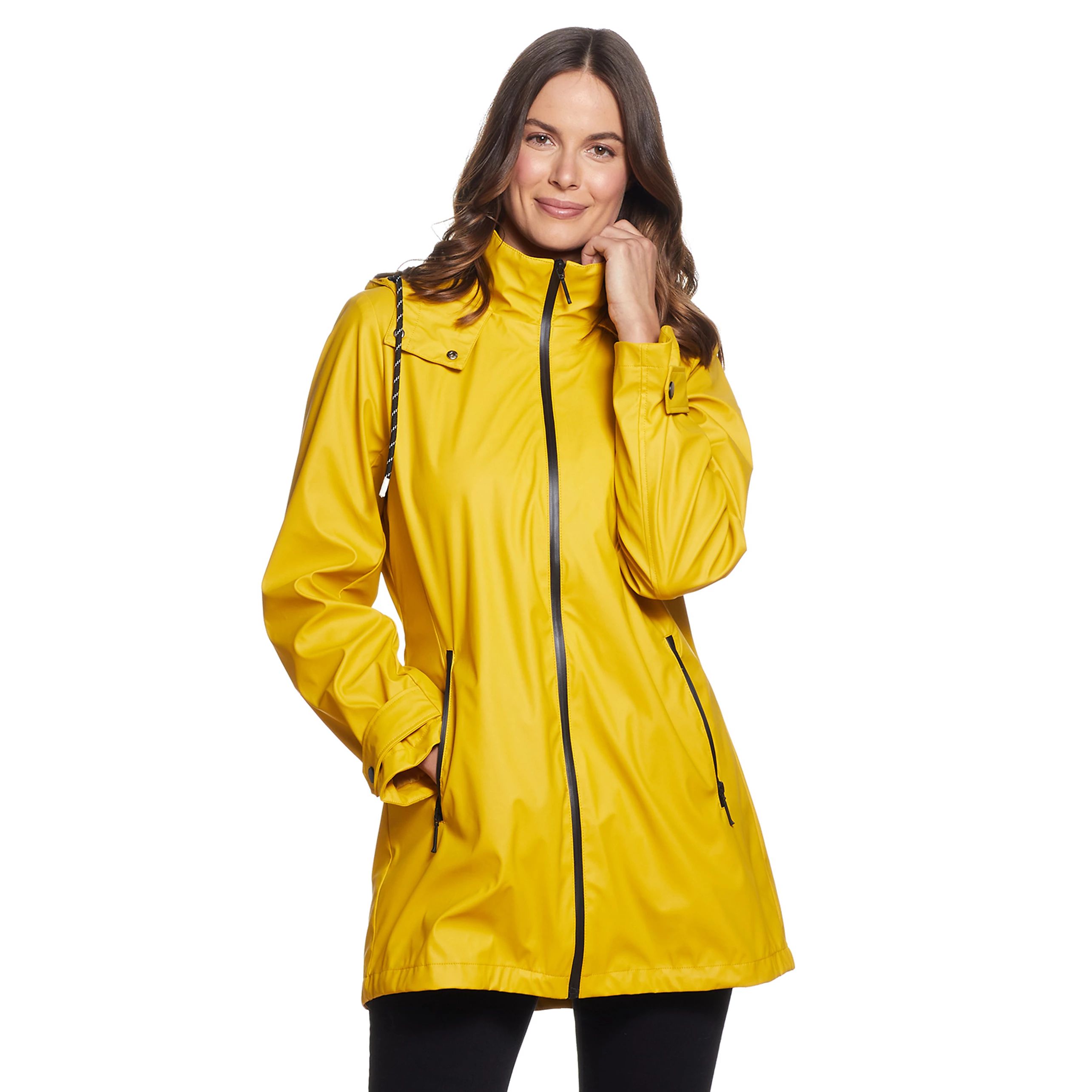 Women's Weathercast Hooded Rain Slicker Coat | Kohl's